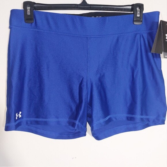 Under Armour Women's Team HeatGear Compression 4" Shorty Shorts Size 2XL NWT - Picture 4 of 14